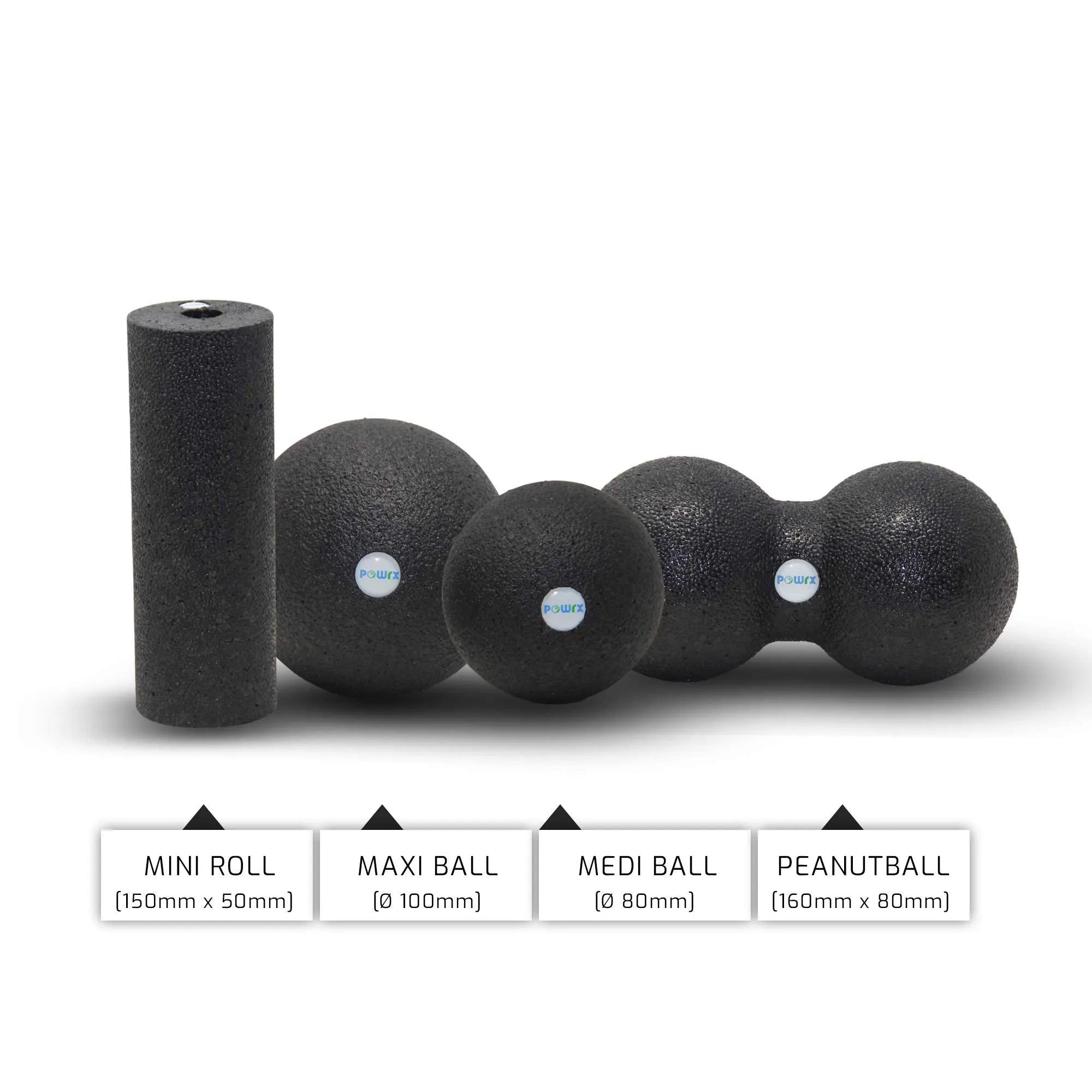 POWRX Foam Roller Set 4 in 1 for Trigger Point Self